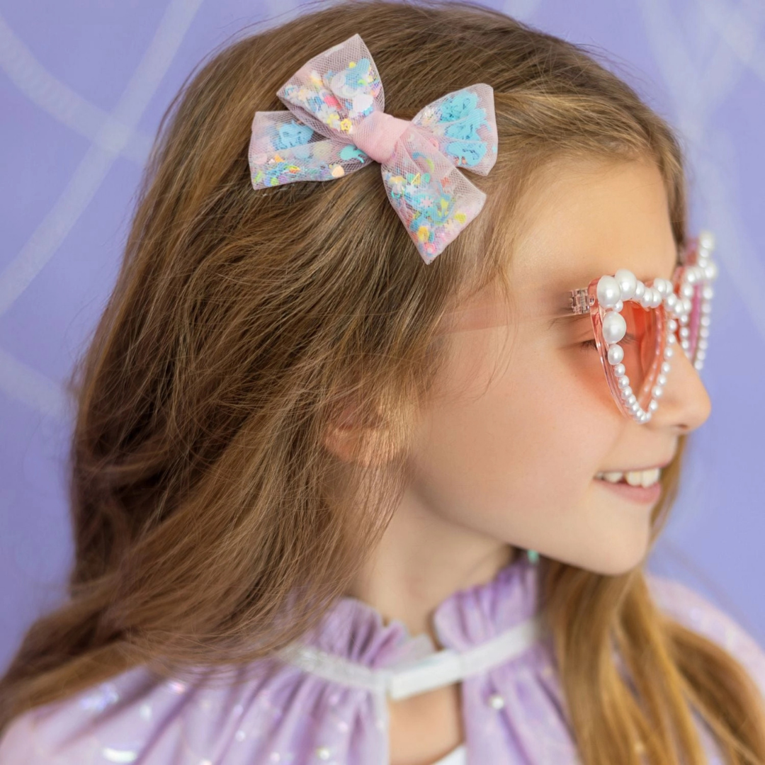 Mermaid Sequin Bow Clip