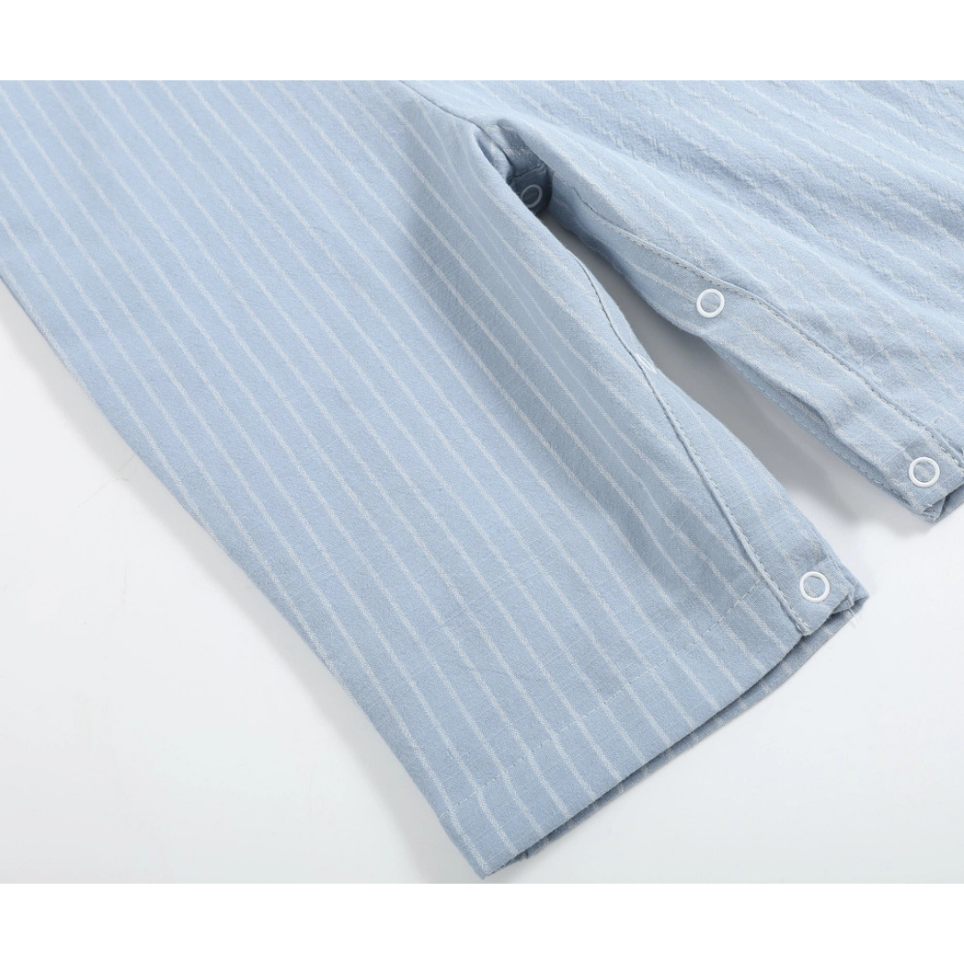Light Blue Pinstripe Smocked Jon Jons