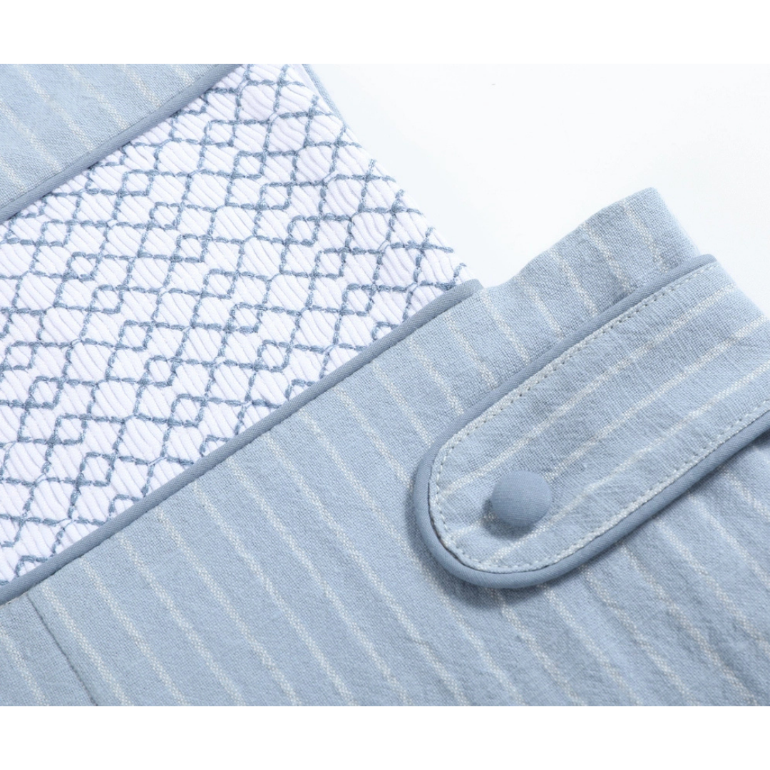 Light Blue Pinstripe Smocked Jon Jons
