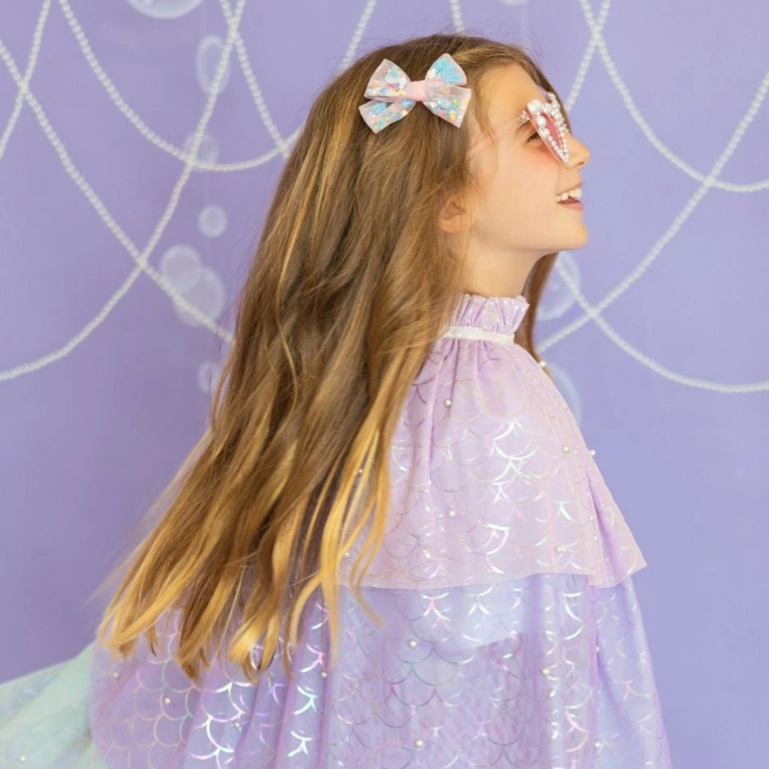 Mermaid Sequin Bow Clip