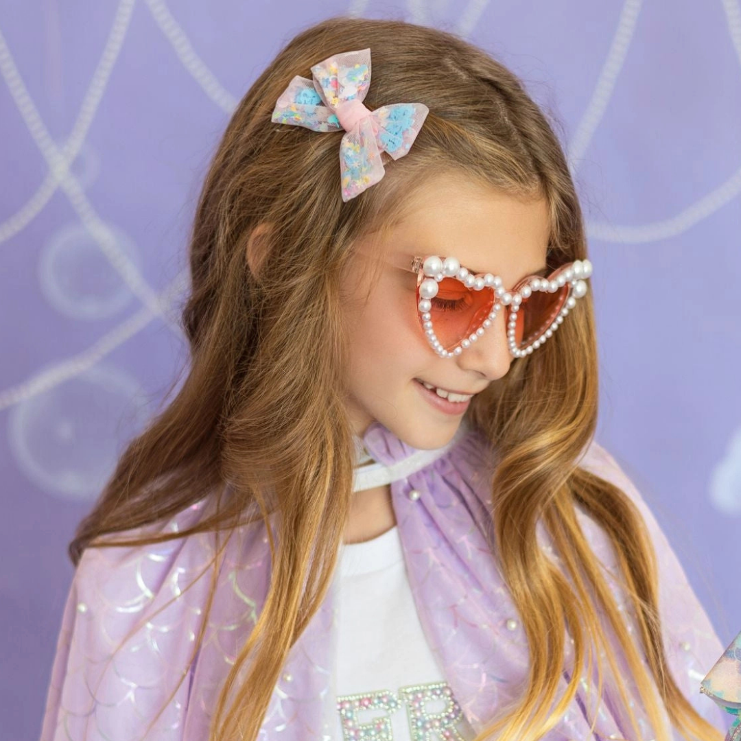 Mermaid Sequin Bow Clip