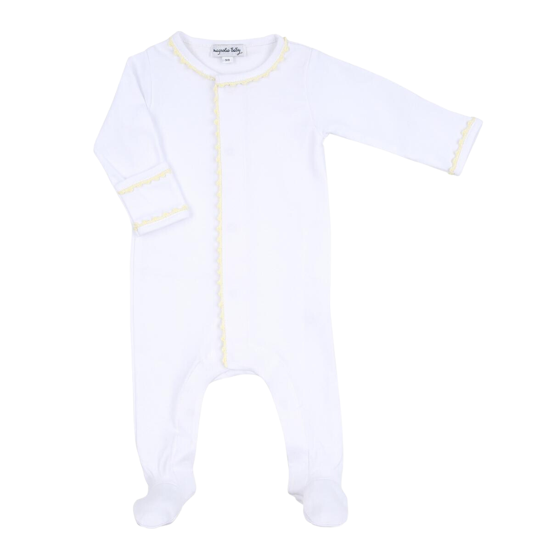 Baby Joy Embroidered Footie