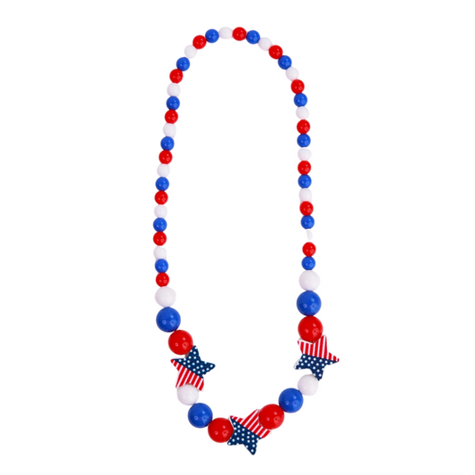 Red, White and Blue Star Necklace