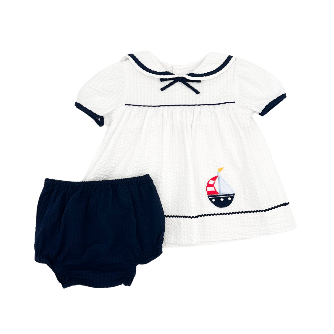 Sailboat Top & Bloomer Set