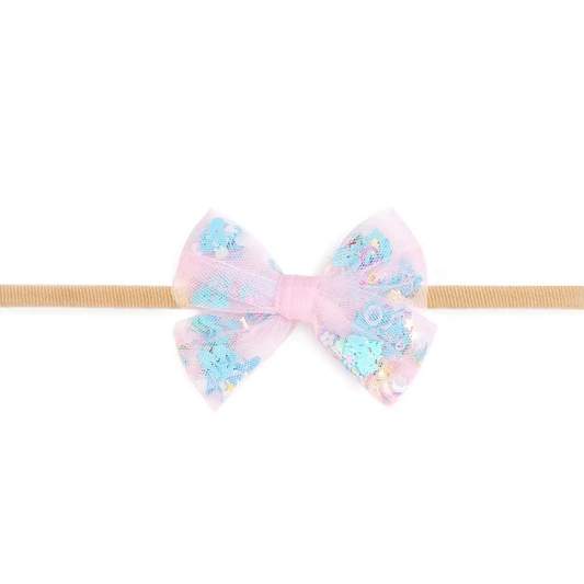 Mermaid Sequin Bow Baby Headband