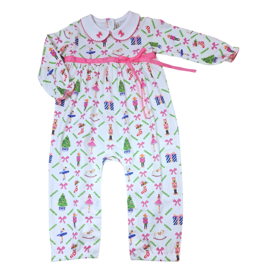 Pink Nutcracker Romper