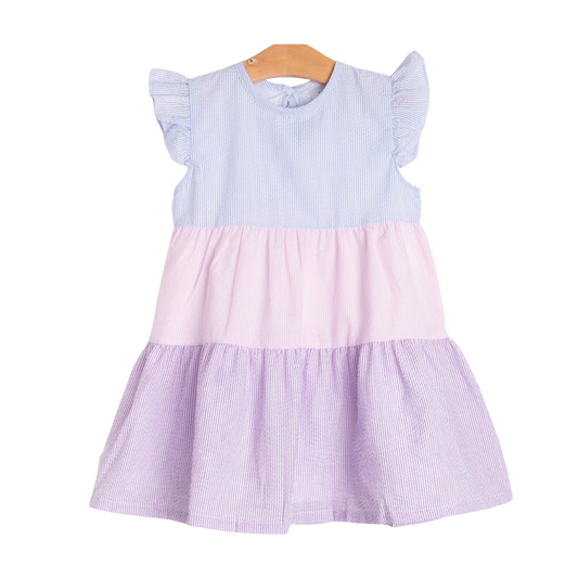 Cotton Candy Color Block Dress