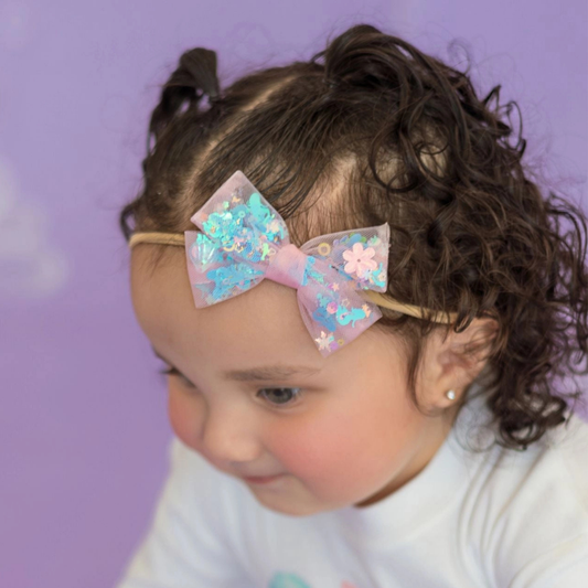 Mermaid Sequin Bow Baby Headband