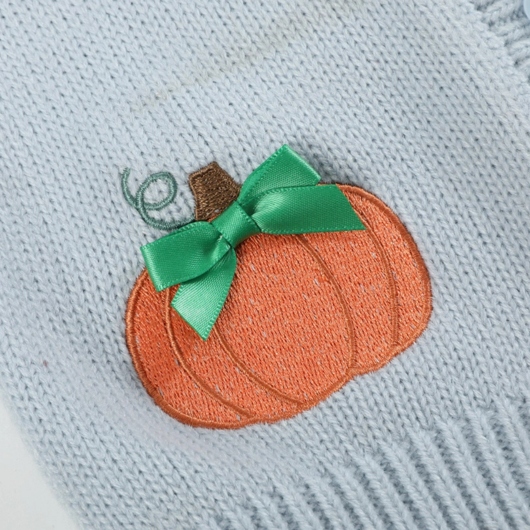 Light Blue Pumpkin Girls Cardigan