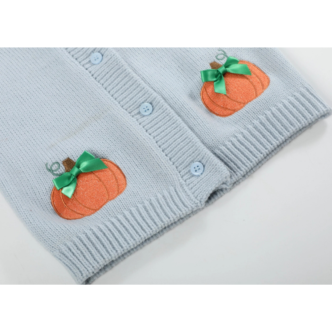 Light Blue Pumpkin Girls Cardigan