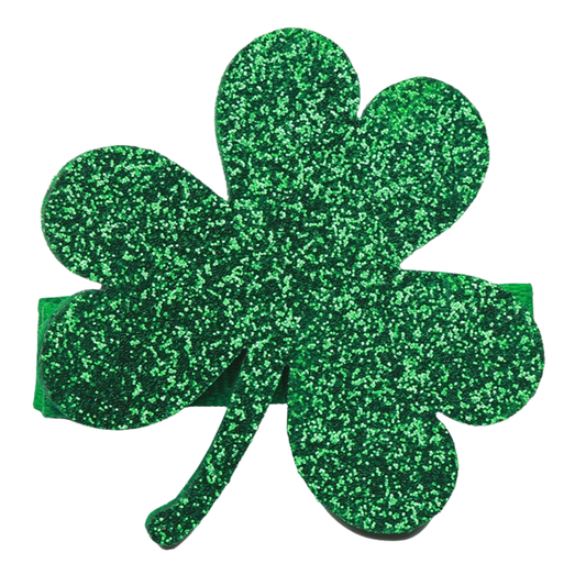 Glitter Shamrock Clip