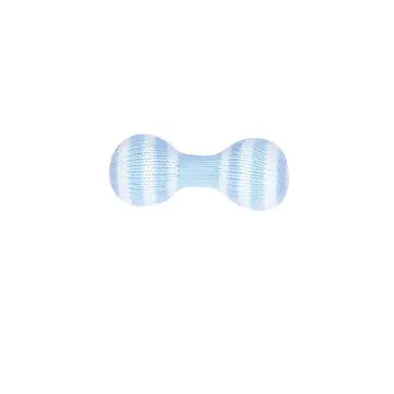 Dumbbell Hand Knit Rattle - Blue