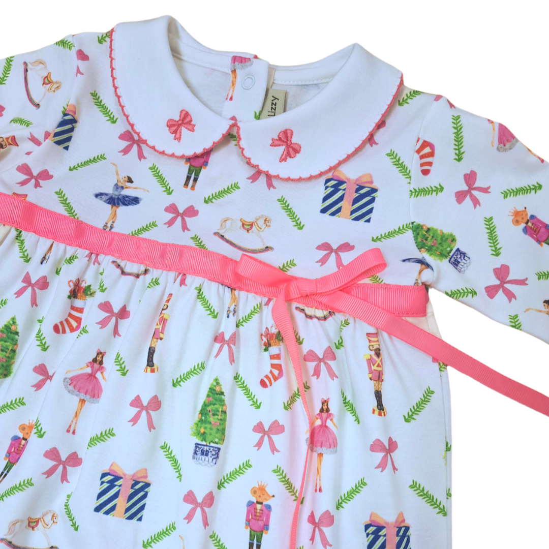 Pink Nutcracker Romper