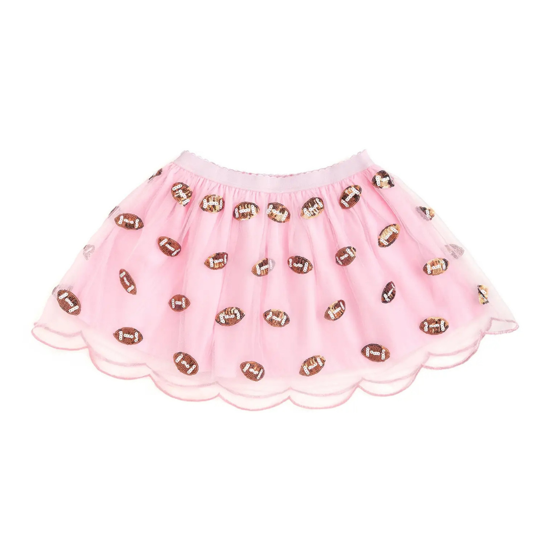 Mini Sequin Footballs Tutu