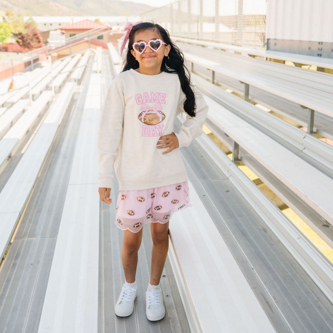 Mini Sequin Footballs Tutu