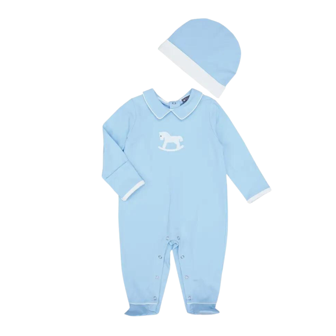 Pony Embroidered Footies Set