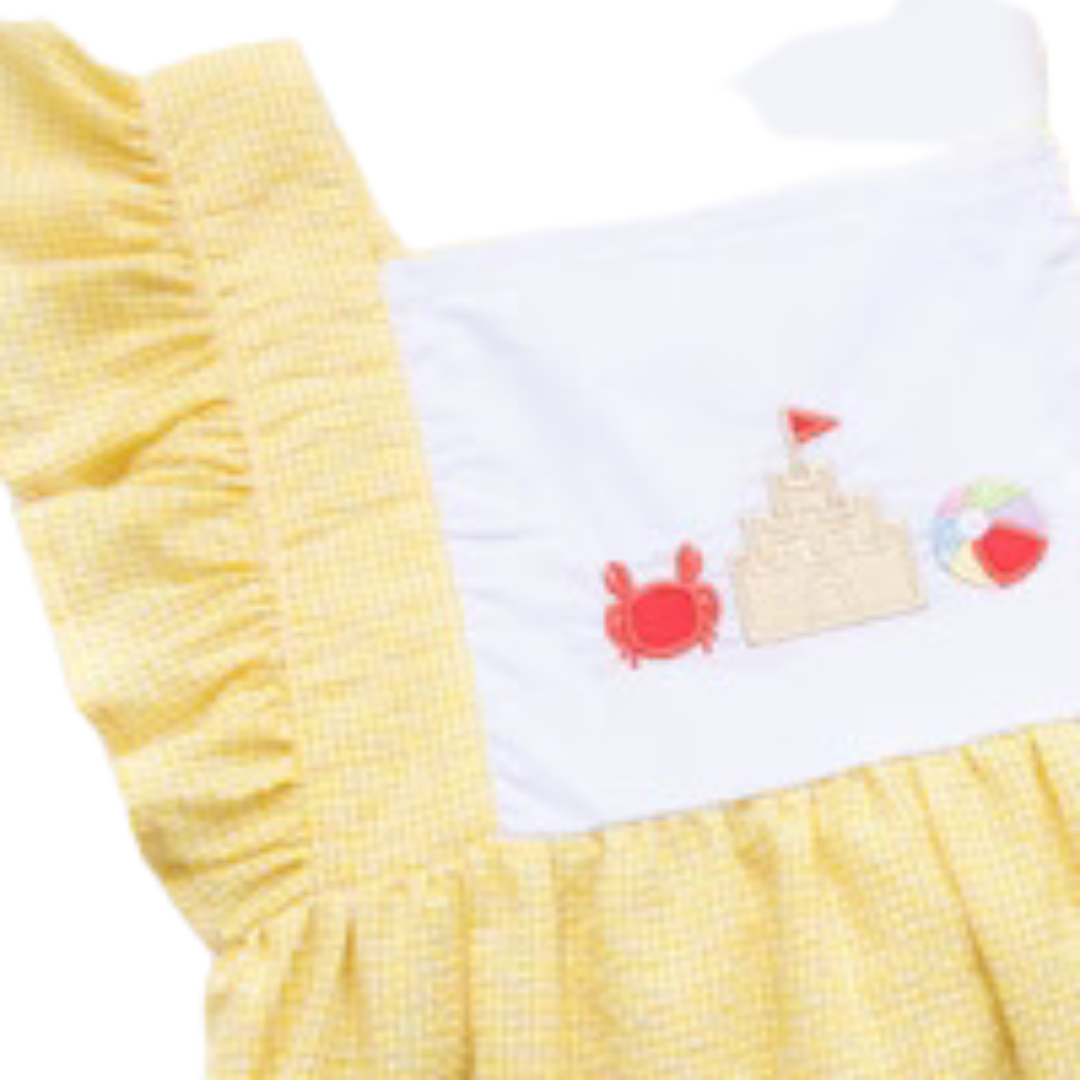Sandcastles and Sunshine Applique Dress