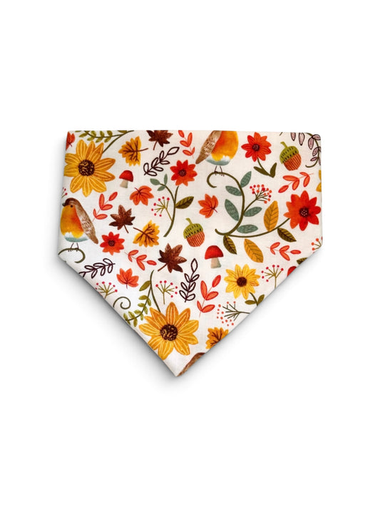 Autumn Flowers Dog Bandana