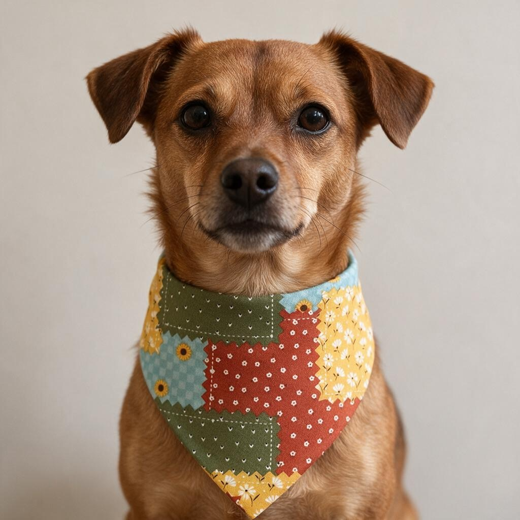Cozy Patchwork Quilt Dog Bandana