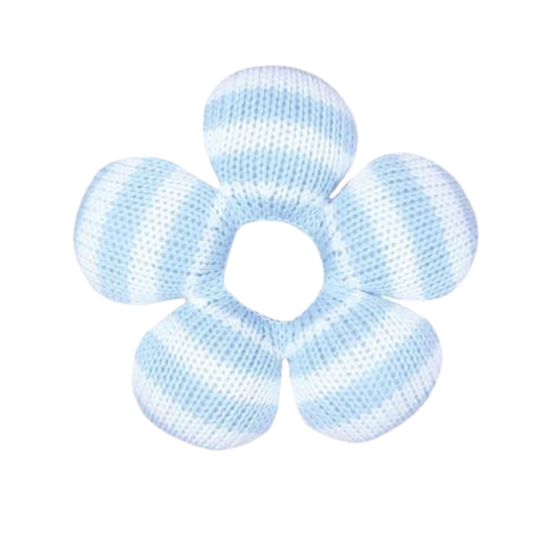 Star Hand-Knit Rattle - Blue