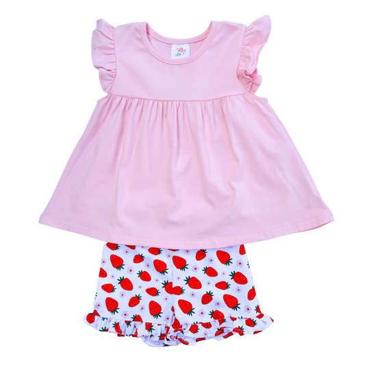 Strawberry Dreams Short Set