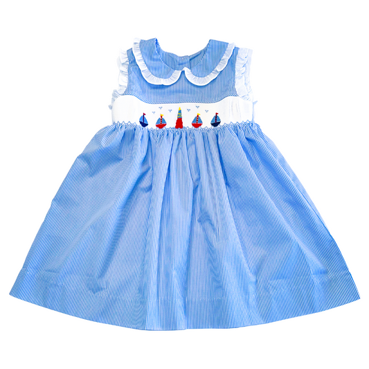 Beach Beacon Smocked Dress